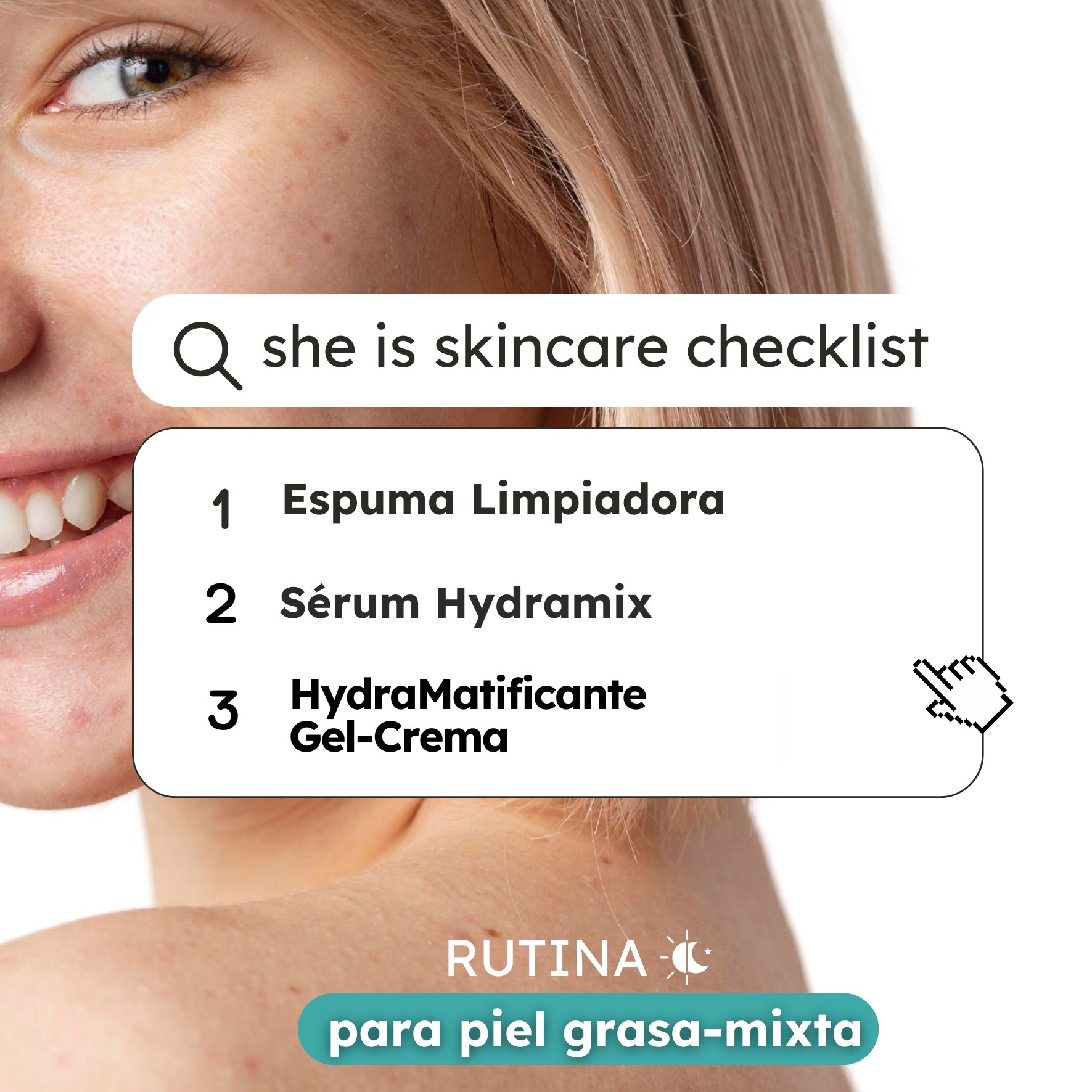 Set Facial Control de Grasa (Limpiador facial + Crema Matificante) She is skincare image number null