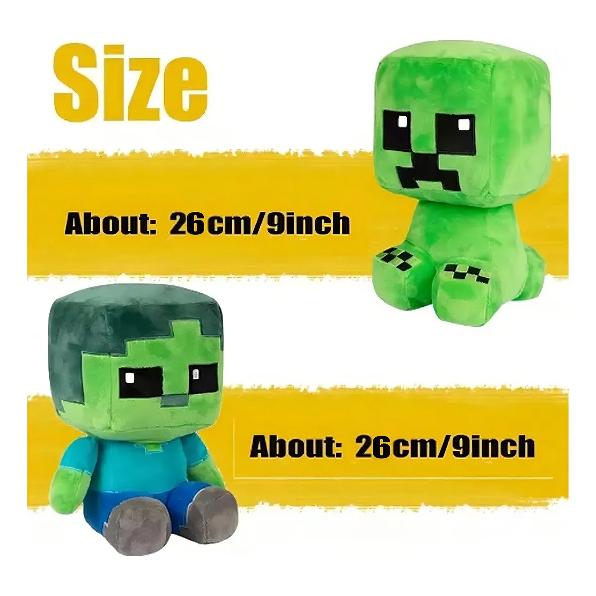 2piezas De Creeper Minecraft Calidad Superior Peluche image number null