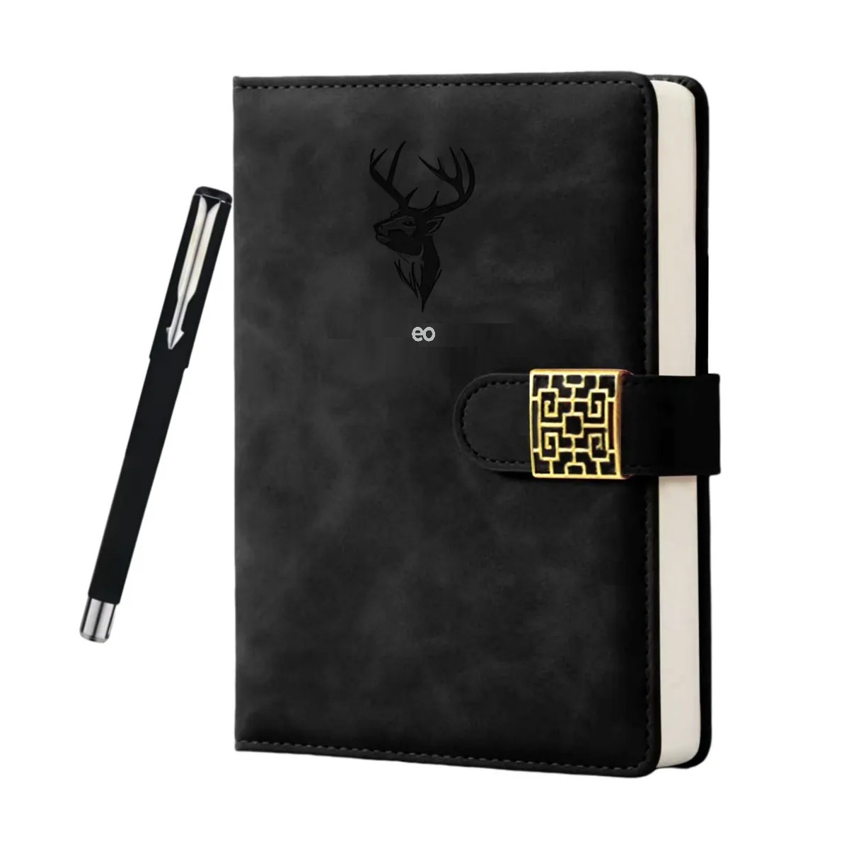 Cuaderno Forrado Tapa Dura Para Regalo Escolar, 360 P&aacute;ginas Negro image number null