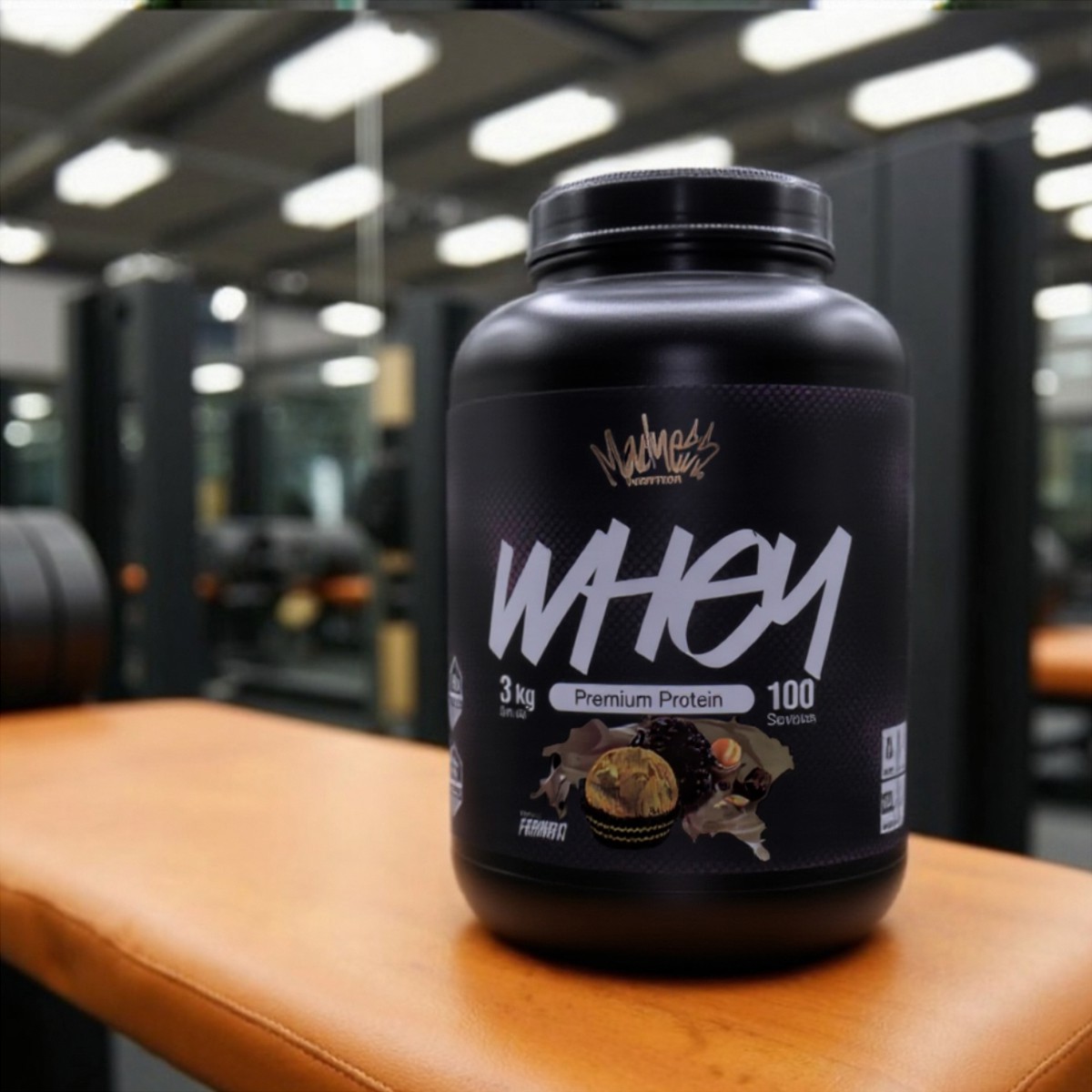 Prote&iacute;na Whey Madness 3Kilos Suplemento Deportivo premium image number null