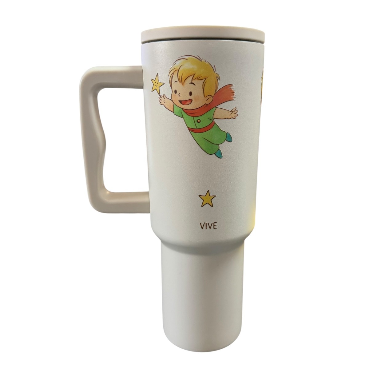 Termo de acero inoxidable blanco mate, El principito, de 1.2 litros image number null