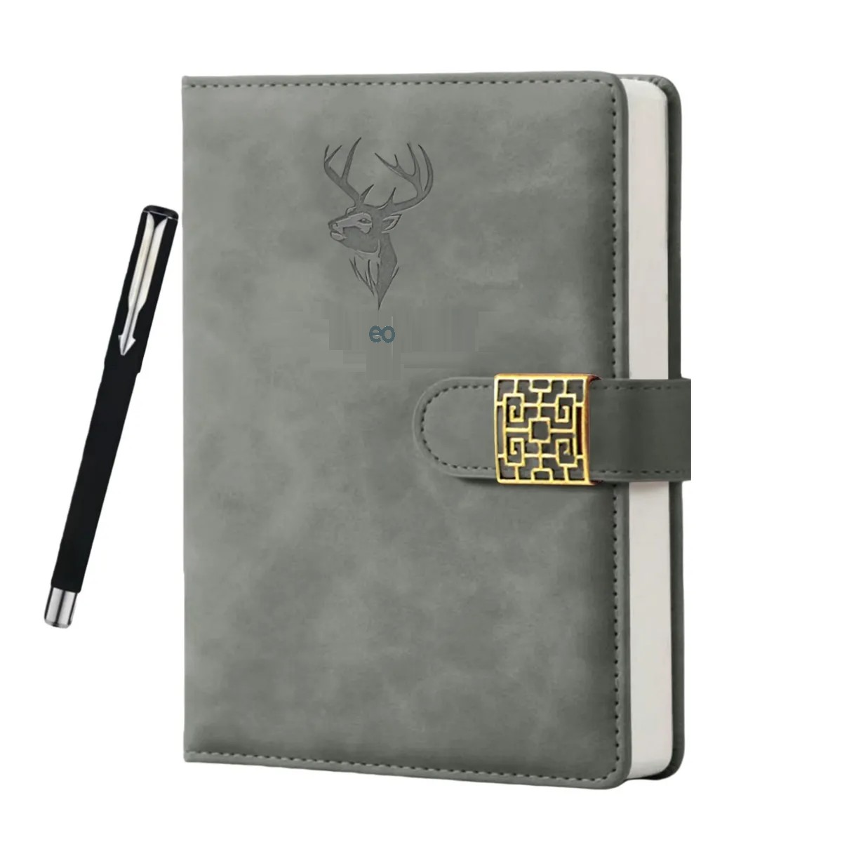 Cuaderno Forrado Tapa Dura Para Regalo Escolar, 360 P&aacute;ginas Gris image number null