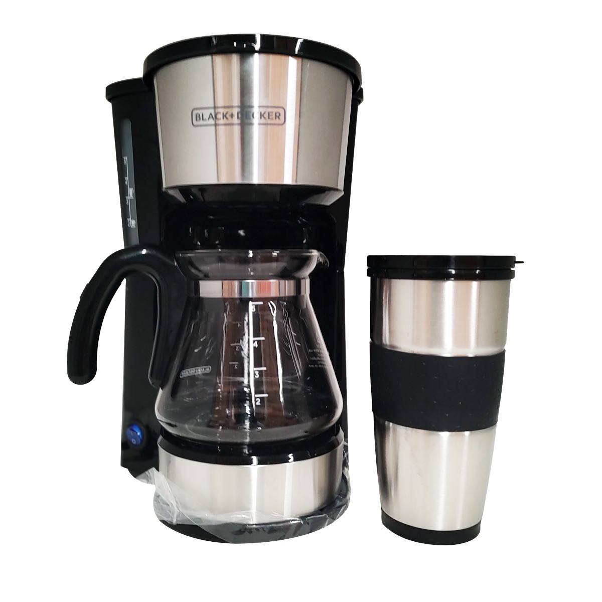 Cafetera 5 Tazas 4 En 1 Con Vaso Black And Decker CM0755S-MX Negro image number null