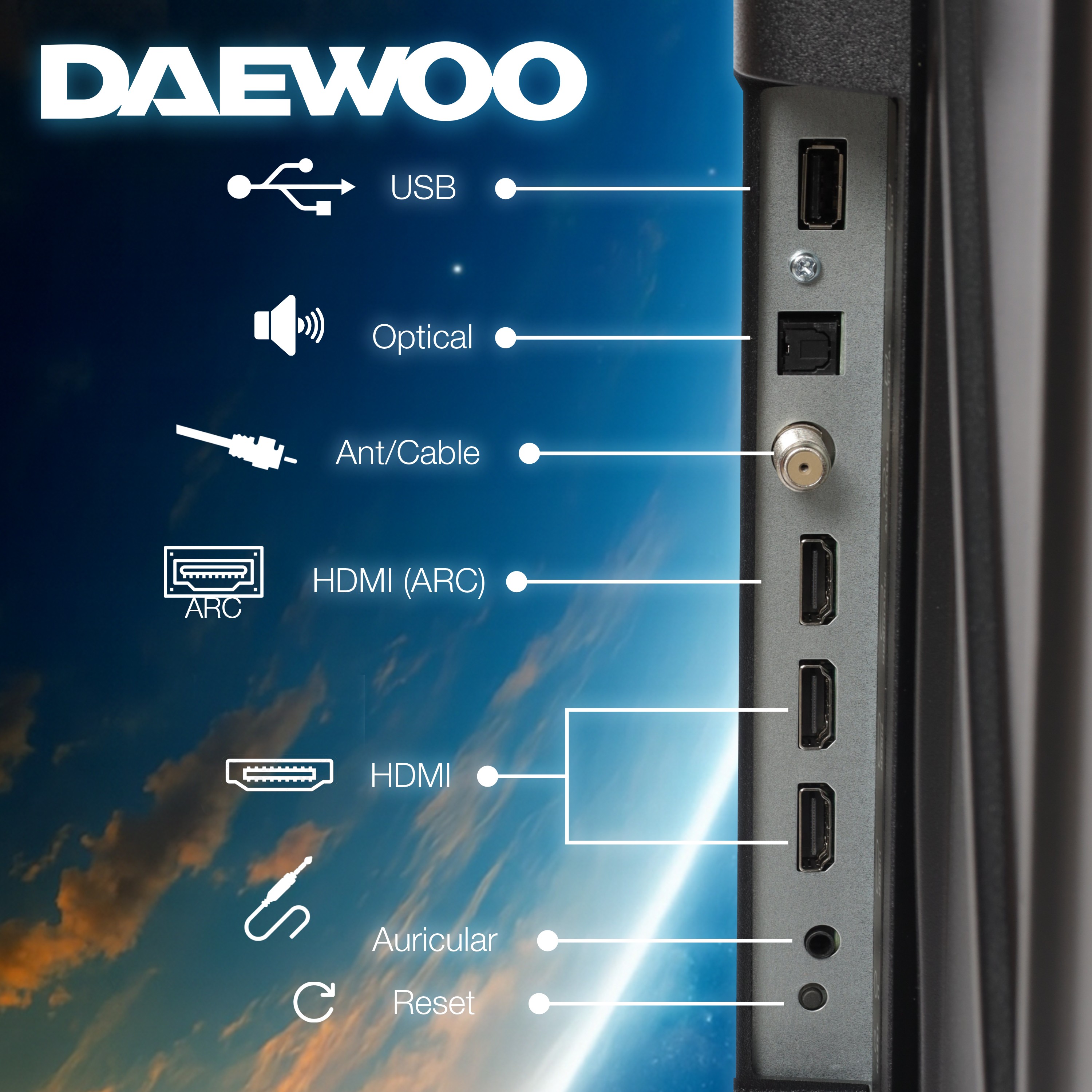 Pantalla Daewoo 40 pulgadas Frameless Full HD Roku image number null