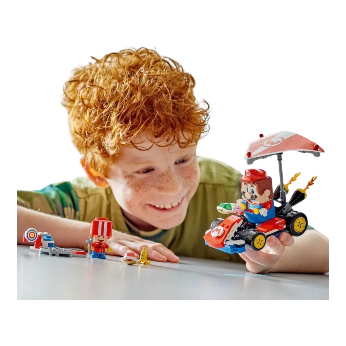 Kit Lego Super Mario Kart Est&aacute;ndar Toad Mec&aacute;nico Auto 72032 image number null