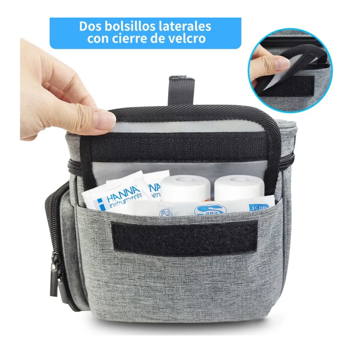 Botiqu&iacute;n Primeros Auxilios M&eacute;dicos Port&aacute;tiles, Gris image number null