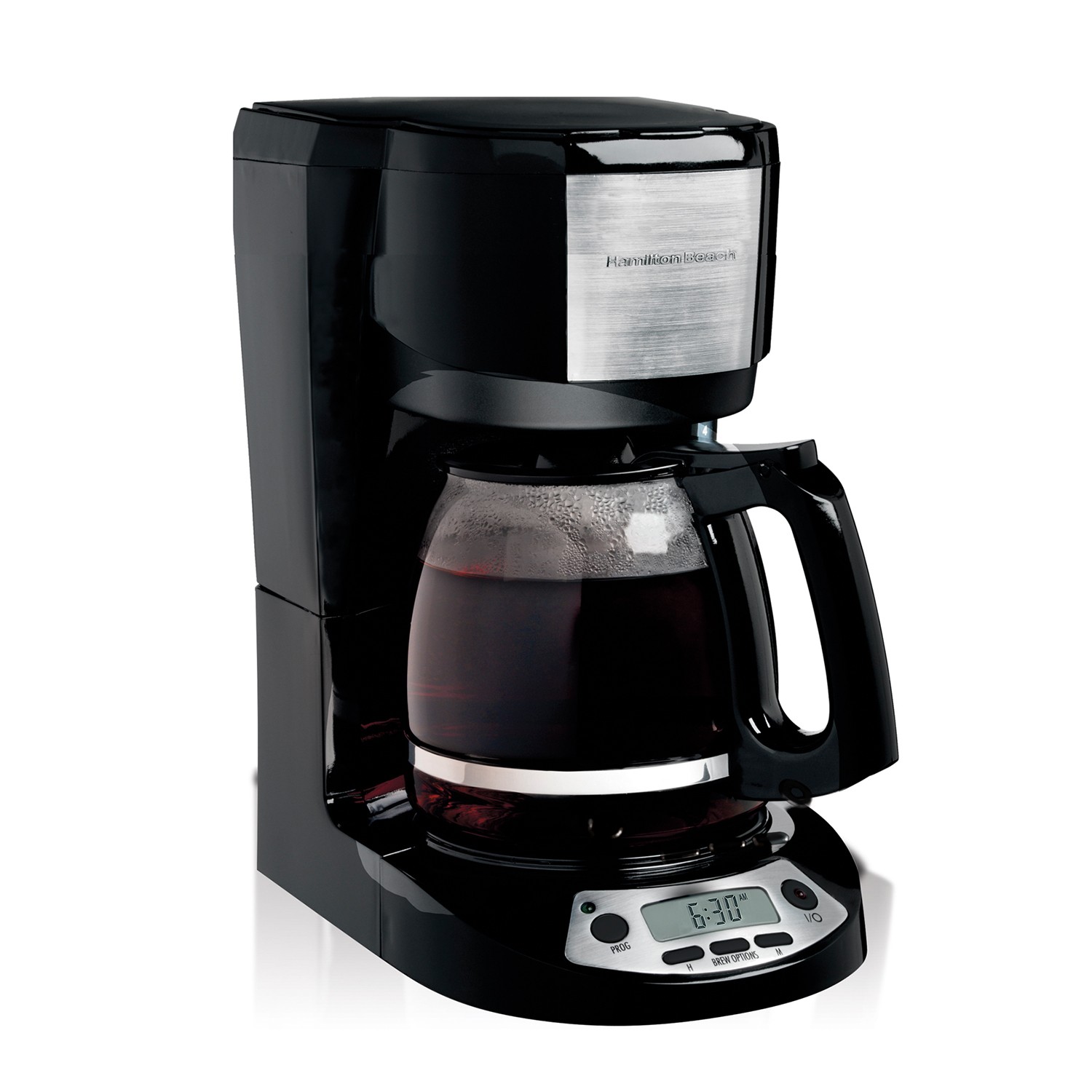 Cafetera Hamilton Beach 49615 Programable 12 Tazas Apagado Autom&aacute;tico Negra image number null