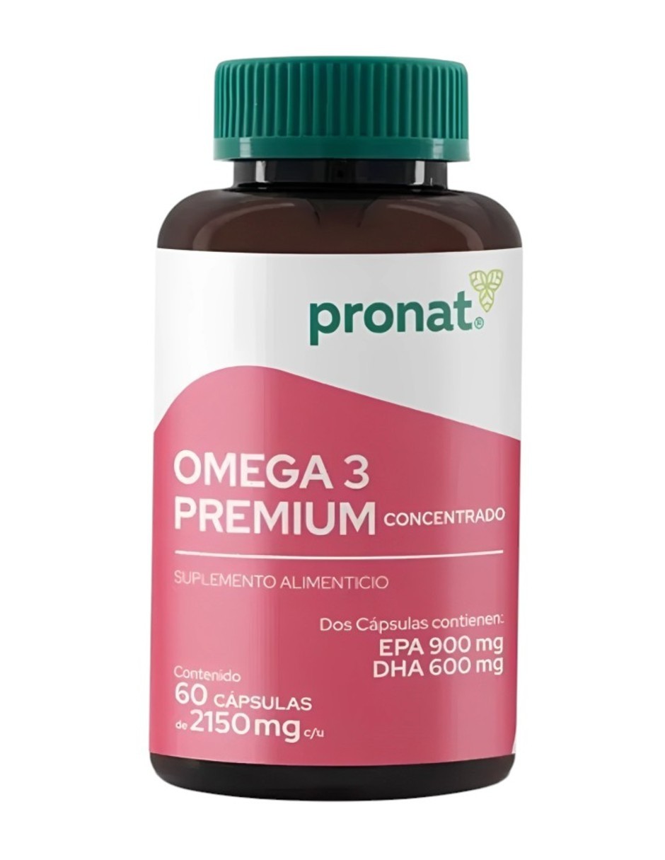 Suplemento Omega 3 Premium Concentrado - Pronat - 1,500 mg EPA+DHA 60 C&aacute;psulas image number null