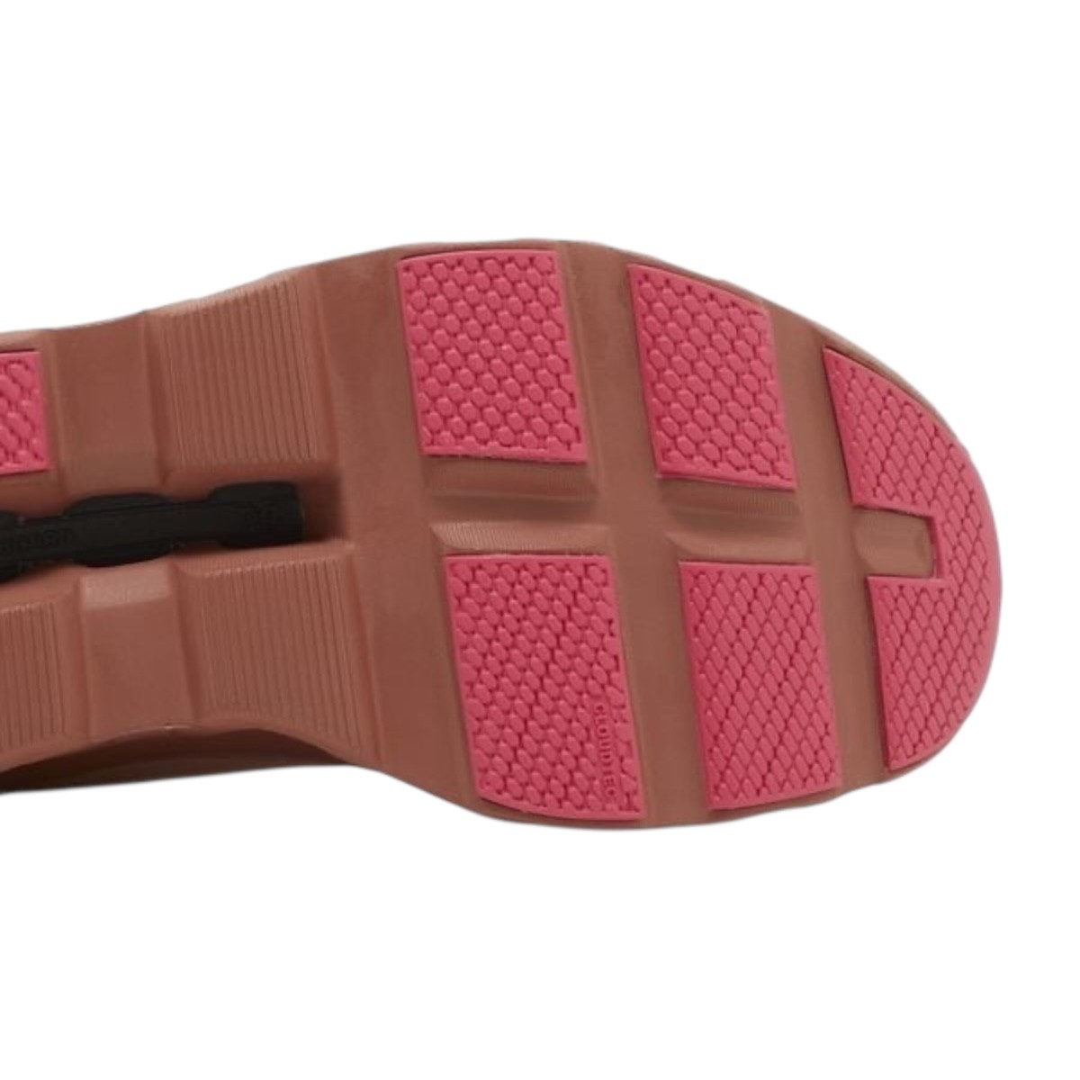 Tenis On Cloud Cloudmonster para mujer color rosa con suela de goma rosa image number null