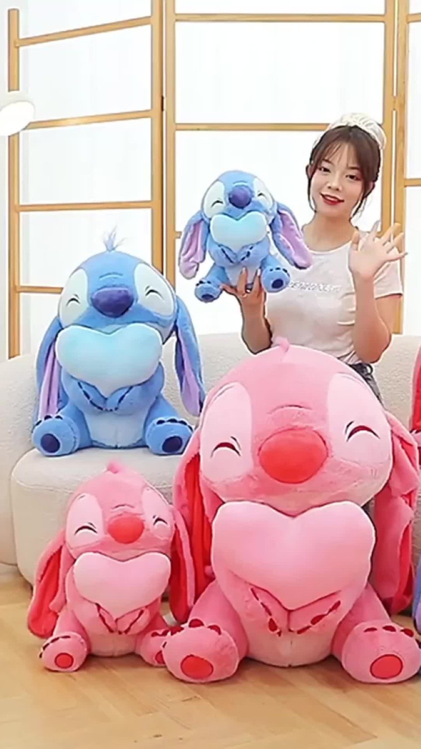 Stitch Peluche Juguetes Corazon Azul image number null