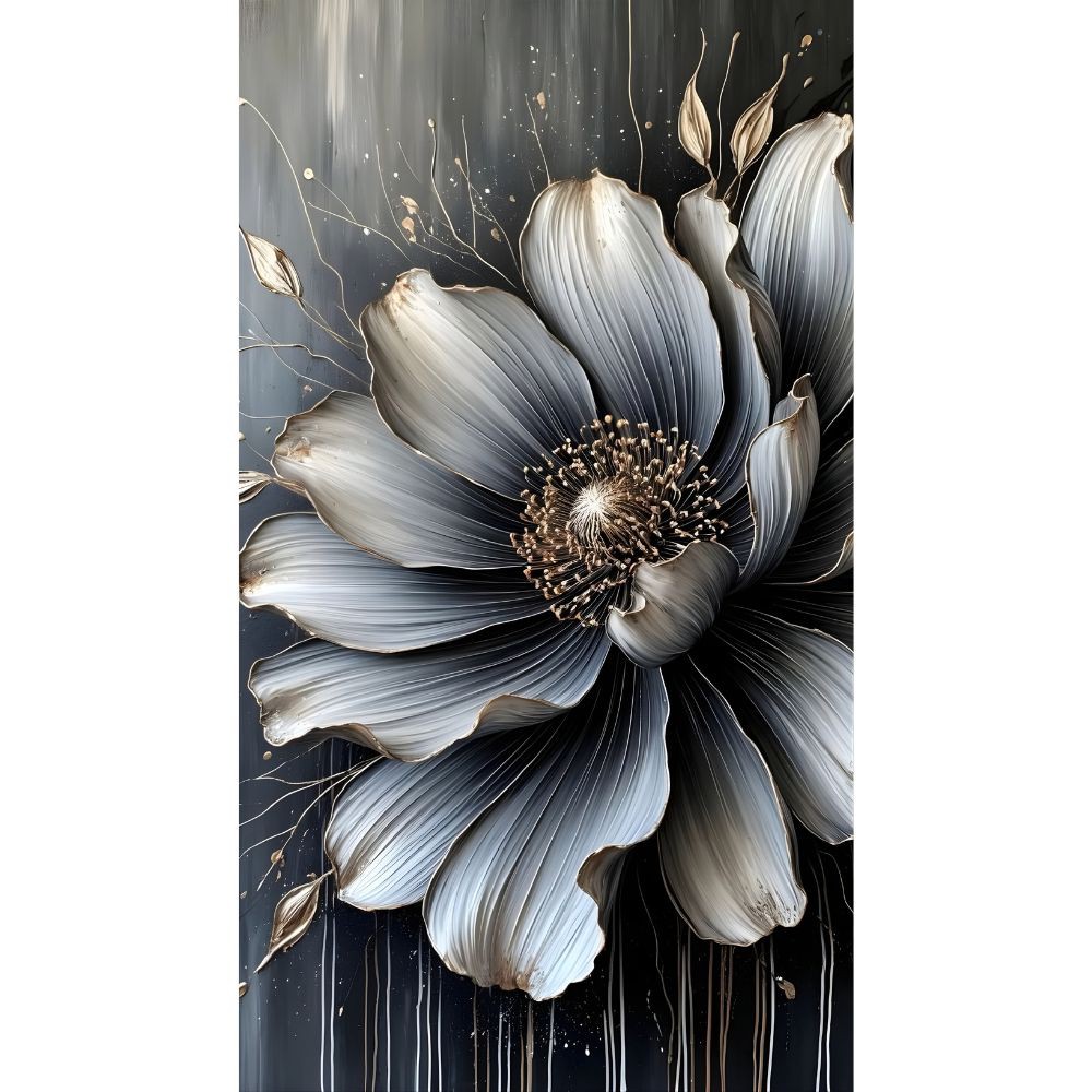 Cuadro Decorativo Bot&aacute;nica 90x122cm Flor de Obsidiana image number null
