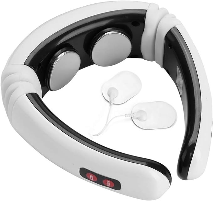Masajeador El&eacute;ctrico De Pulso Para El Cuello, Masajeador Cervical Inteligente Multifunci&oacute;n Para Relajar El Cuello, Los Hombros Y La Espalda, Masajeador Muscular De 16 Grados De Fuerza Para Relajar. image number null
