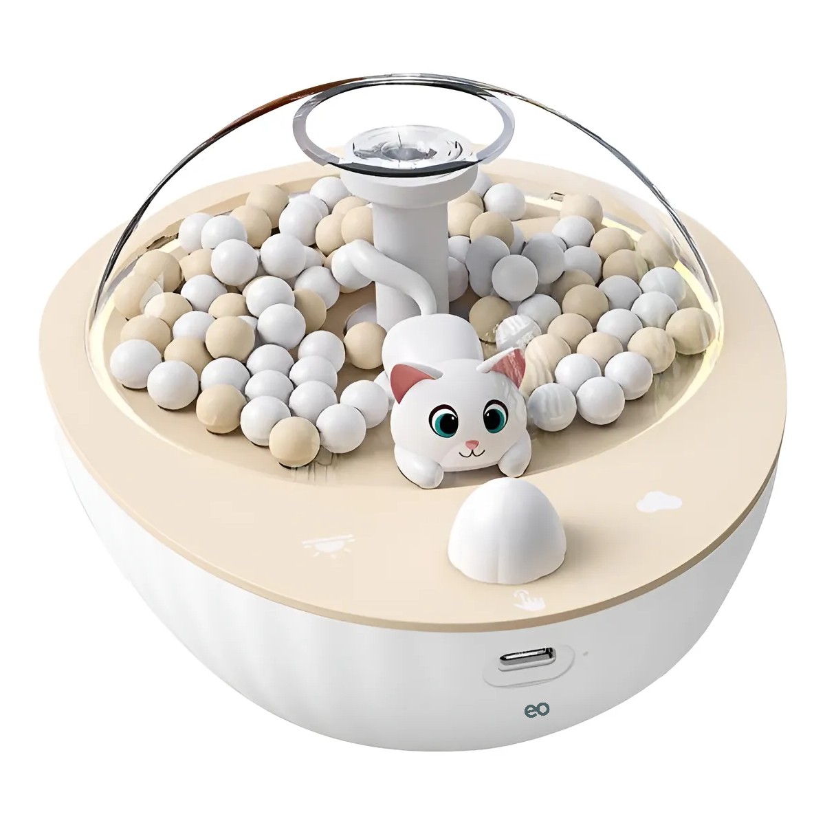 Humidificador De Aire Difusor De Aroma El&eacute;ctrico 220ml Beige image number null