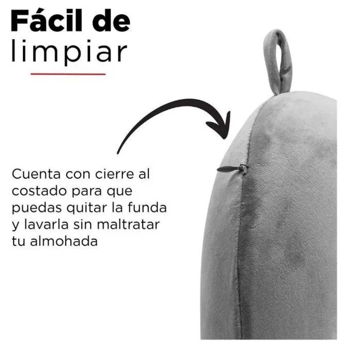 C&oacute;modo Coj&iacute;n Para El Cuello Almohada De Espuma Viscoel&aacute;stica Azul image number null