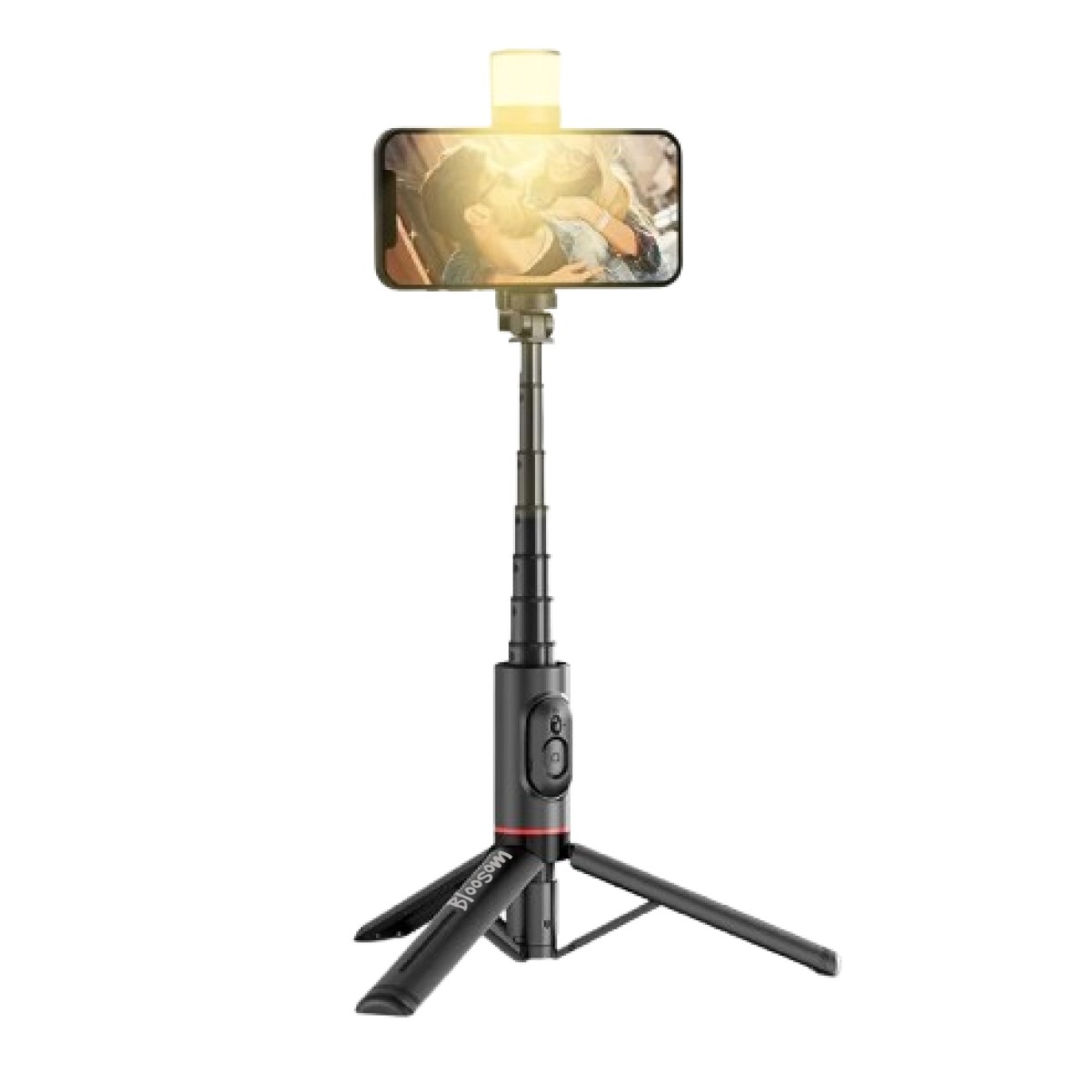 Selfies Stick Con Tripode Bluetooth Control Remoto Led Negro image number null
