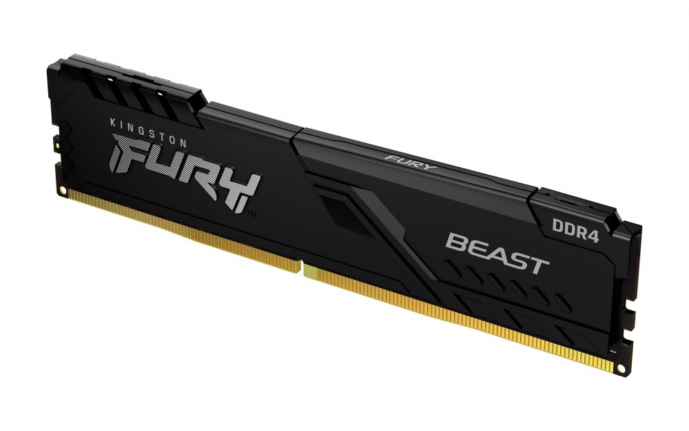 Memoria RAM Kingston FURY Beast Black DDR4, 3200MHz, 16GB, CL16, XMP image number null