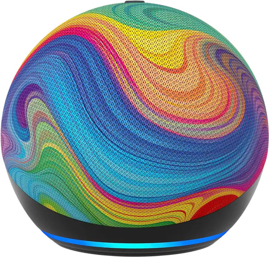 Bocina Inteligente Amazon Echo Dot 5ta Generaci&oacute;n Con Arcoiris image number null