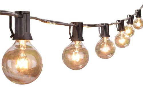 Guirnalda De Luces 25+2 Focos Exterior Vintage Impermeable. image number null