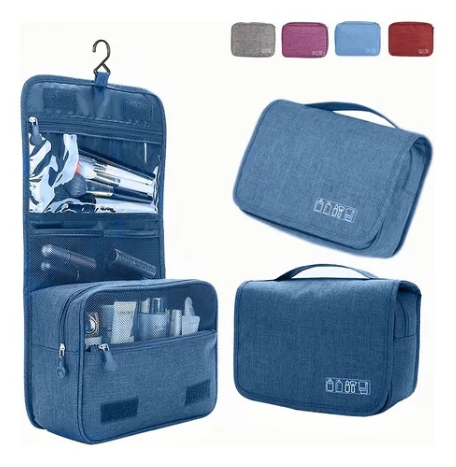 Neceser De Viaje Mujer, Cosmetiqueras,bolsa Organizadora azul image number null