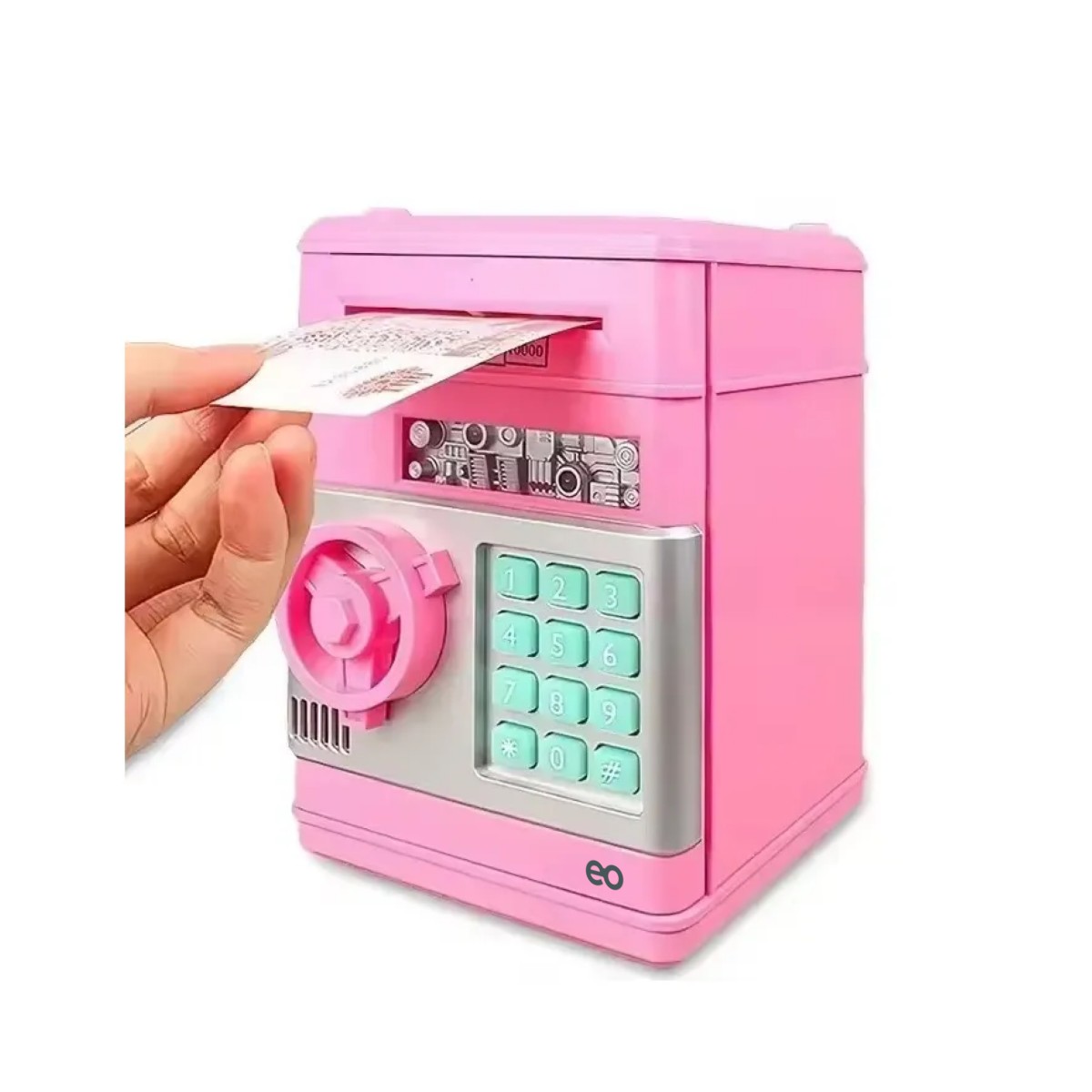 Alcanc&iacute;as Electronicos Ni&ntilde;o Caja Seguridad Atm Cajero Fuerte Rosa image number null