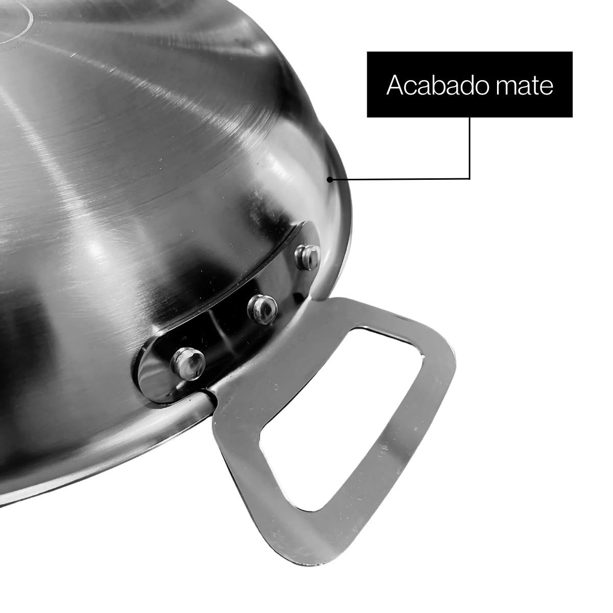 Paellera de Acero Inoxidable M&ouml;ven 26 cm &ndash; Profesional, Resistente y de Alta Durabilidad image number null