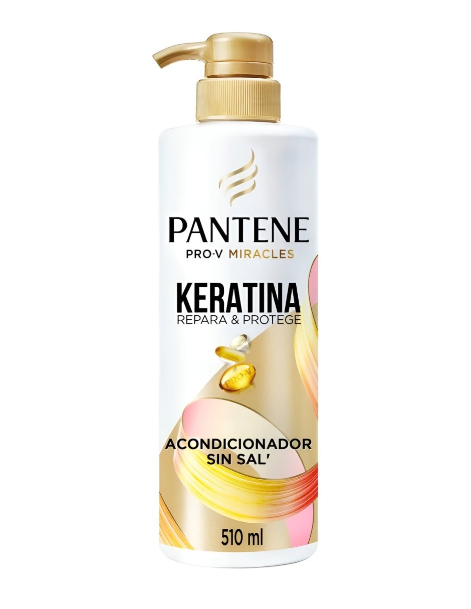 Kit Pantene Keratina Pro-V Miracles, Shampoo, Acondicionador para Cabello y Crema para Peinar, Repara e Protege, 1320ml image number null