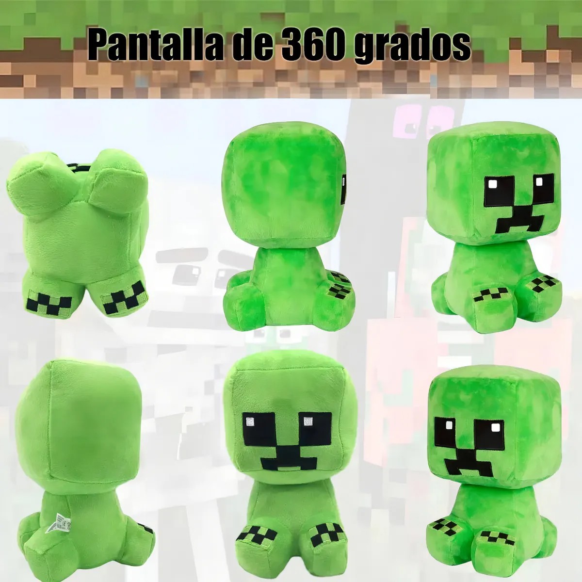 2piezas De Creeper Minecraft Calidad Superior Peluche image number null