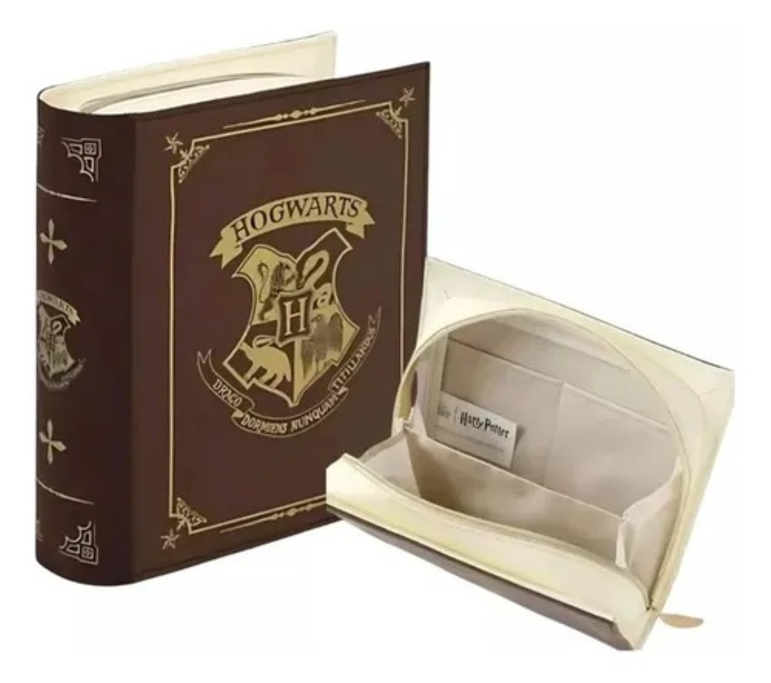 Cosmetiquera Lapicera Harry Potter Para Maquillaje Cafe Oscuro image number null