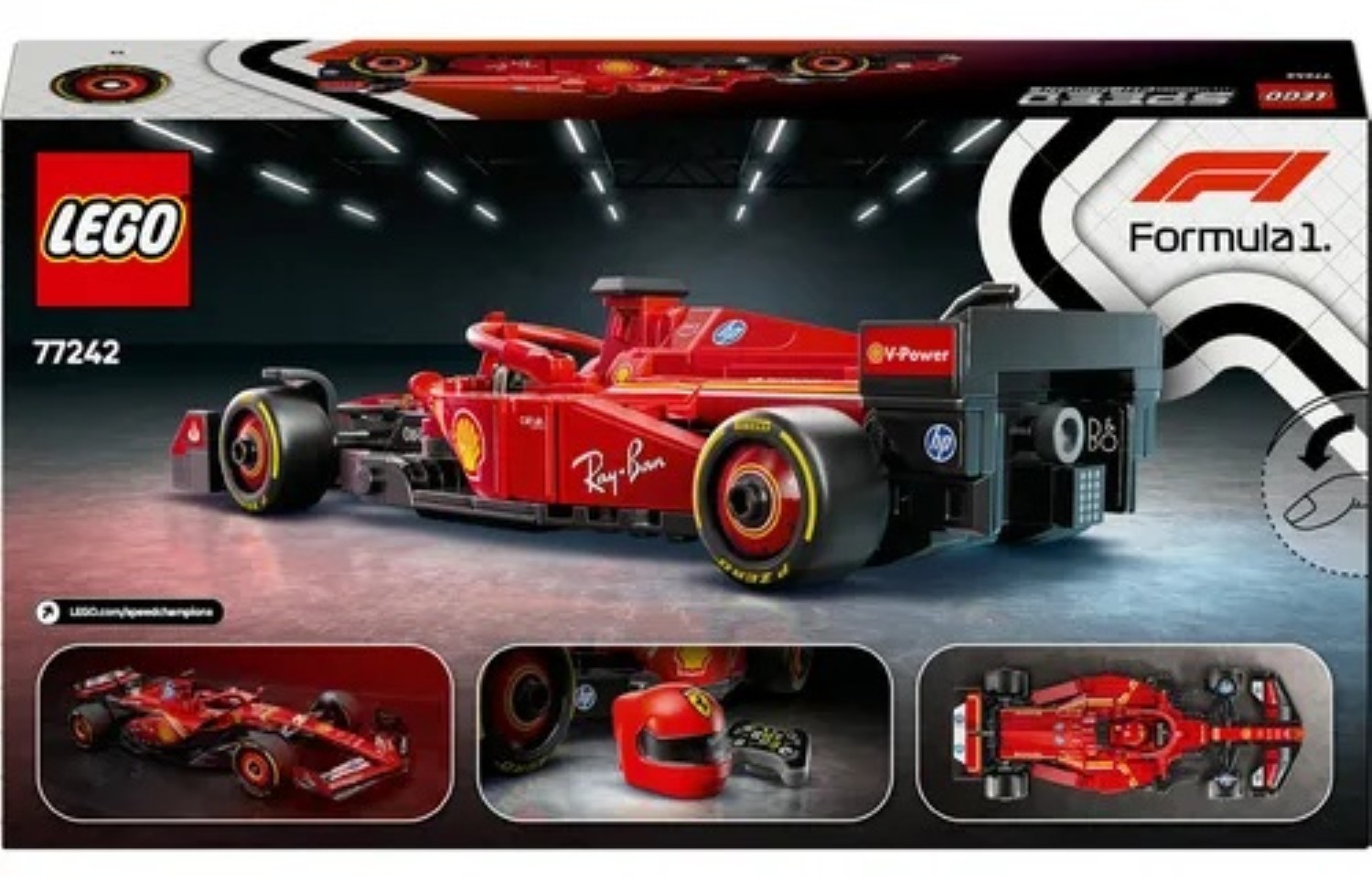 Auto de Carreras juguete Bloques 275pz Rojo image number null
