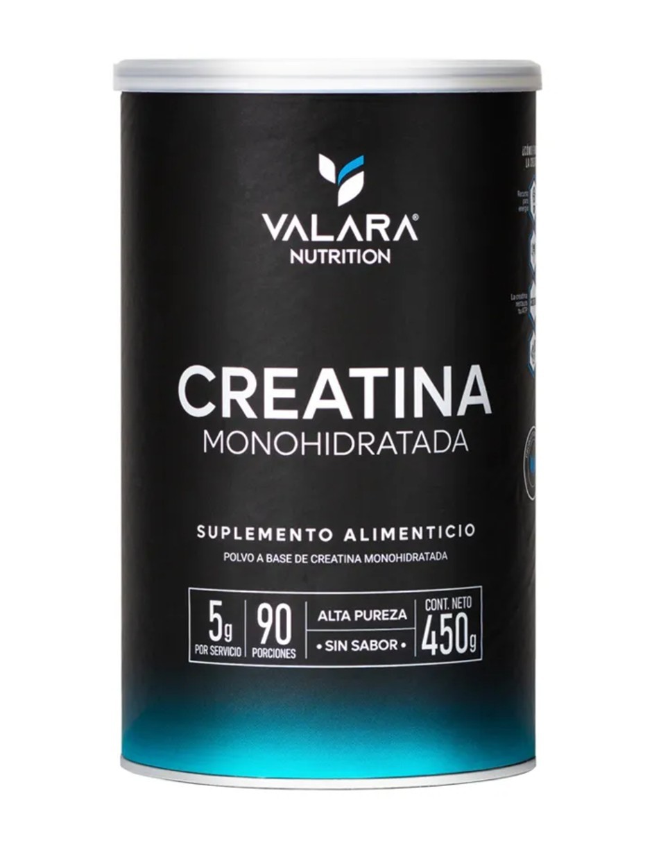 VALARA Creatina Monohidratada 450 gr - Maxima Pureza - 90 Porciones - Suplemento Deportivo en Polvo - Sin Az&uacute;car - image number null