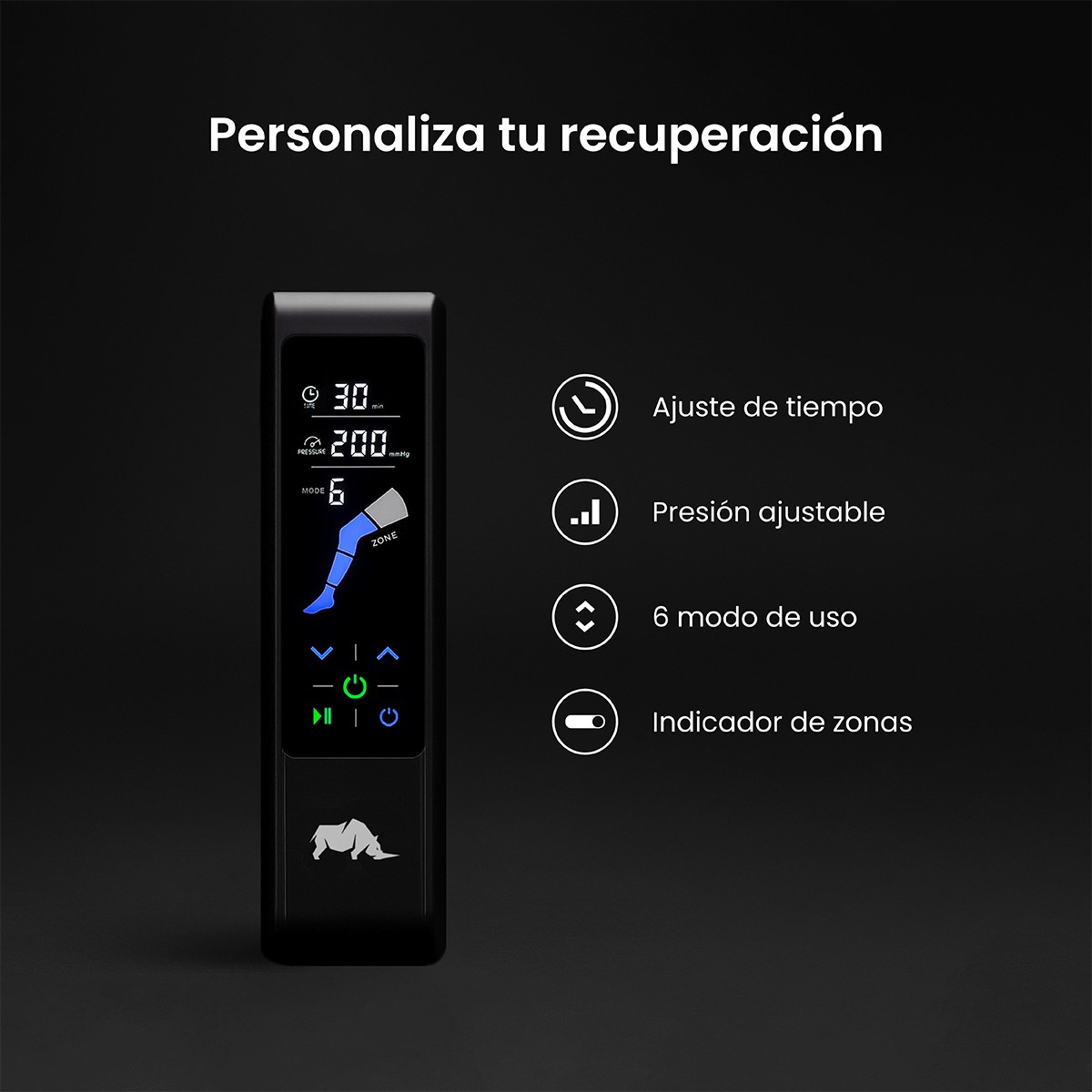 Kit Botas y Brazos De Presoterapia PRO 3 - RHINO PERFORMANCE image number null