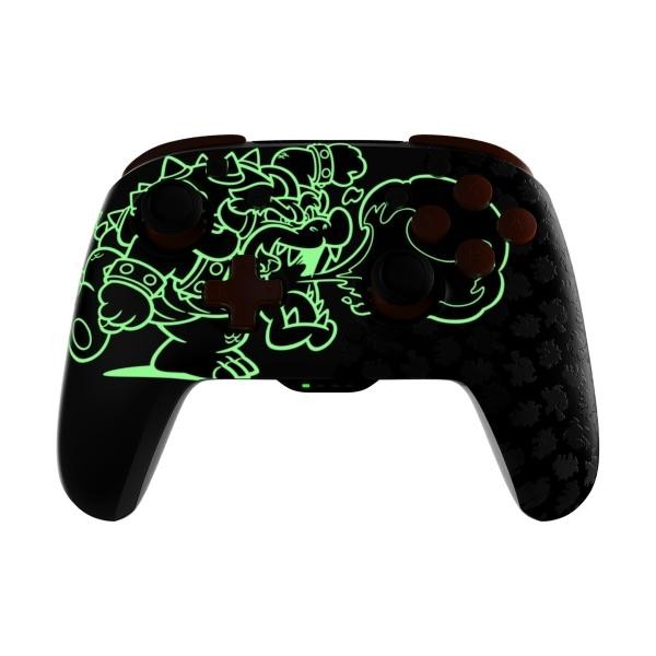 Turtle Beach Control Inal&aacute;mbrico Rematch Blackout Bowser Gris Nintendo Switch 2 - Game Center image number null