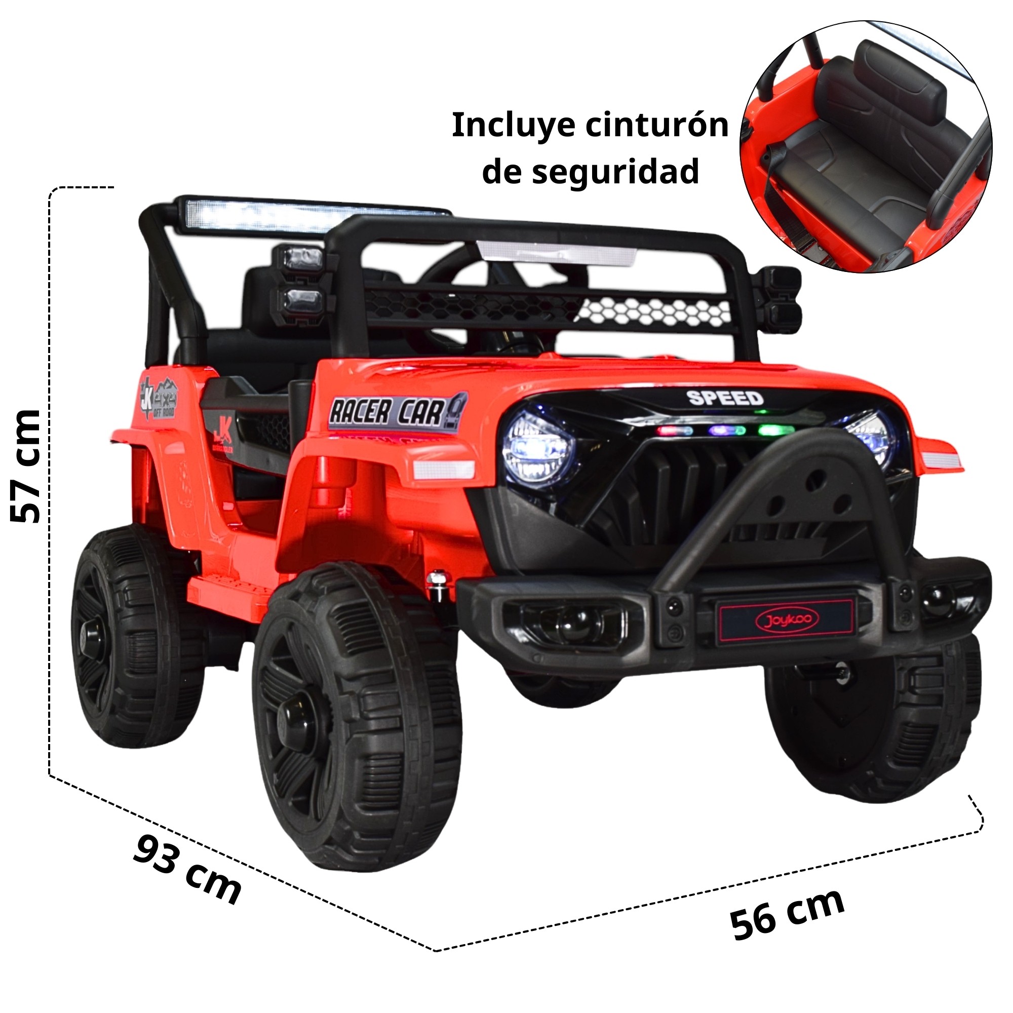 Camioneta Montable Electrica para Ni&ntilde;os Control Remoto 12v - ROJO image number null