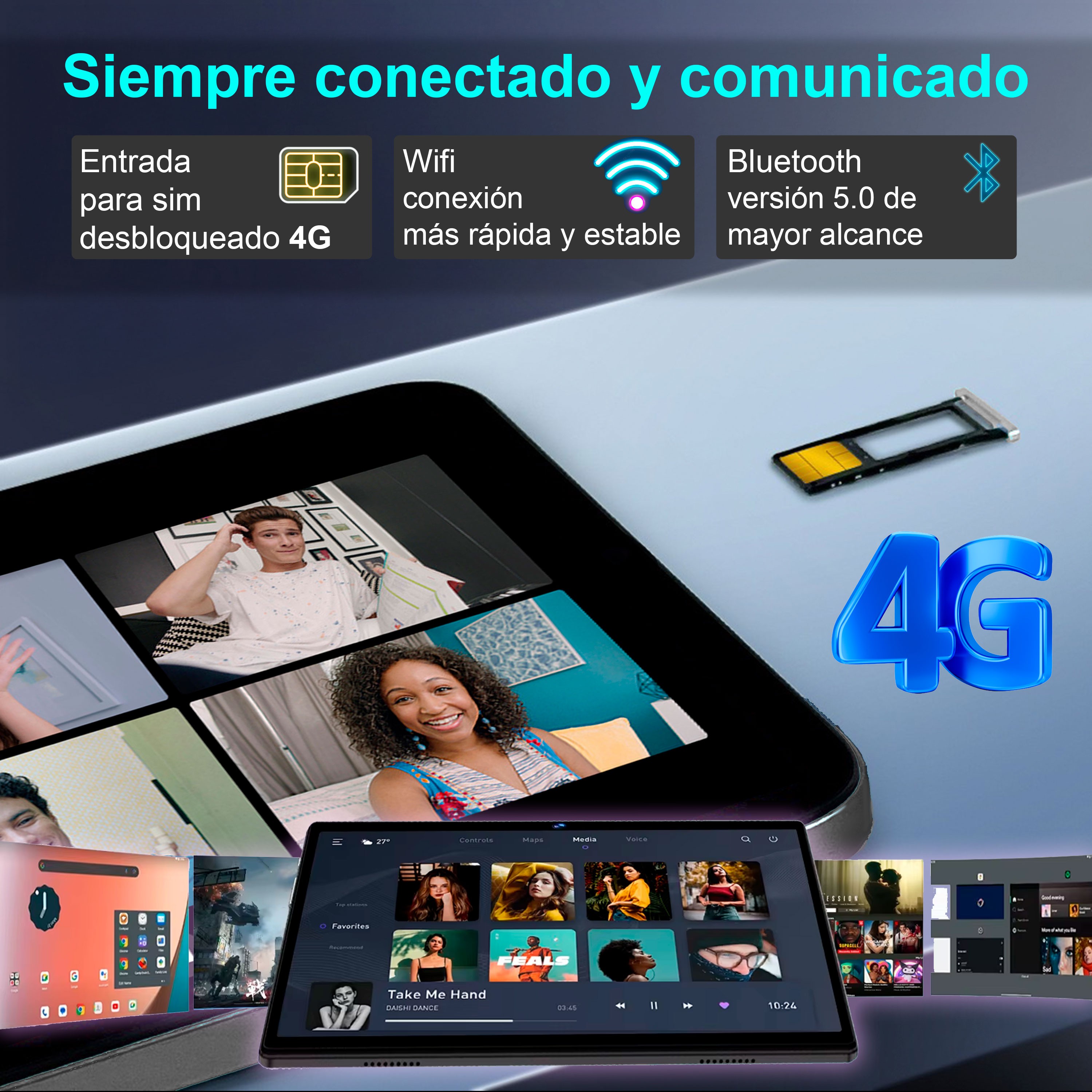 VAK TABLET 98X 10" OCTACORE 12+512 LAPIZ ANDROID CAMARA WIFI image number null