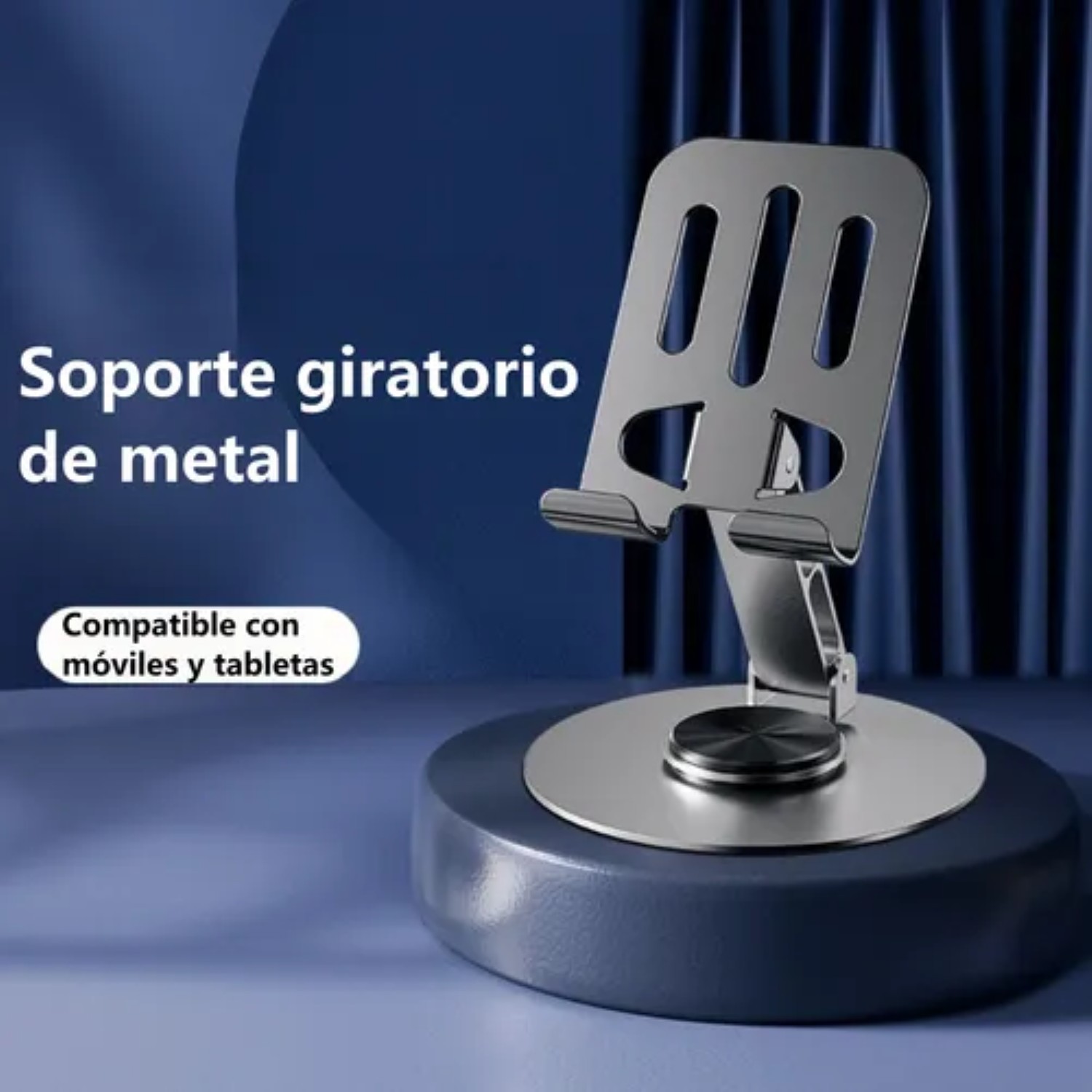 Metal Soporte De Celular Porta Celular Escritorio Giratorio image number null