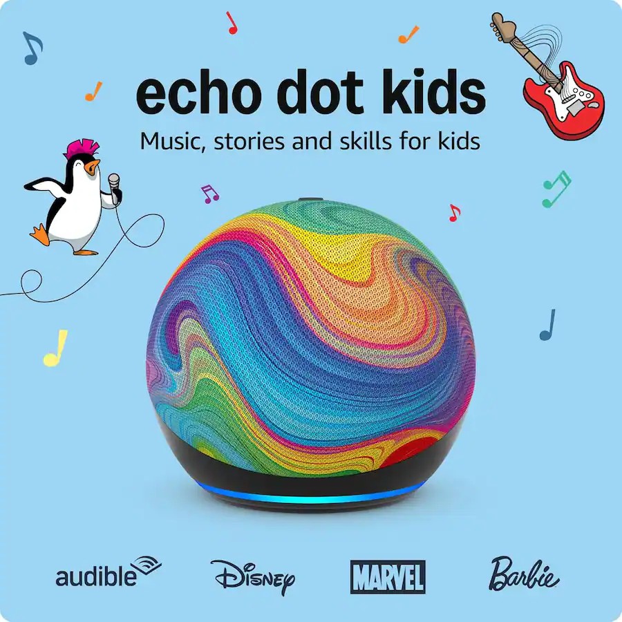 Bocina Inteligente Amazon Echo Dot 5ta Generaci&oacute;n Con Arcoiris image number null