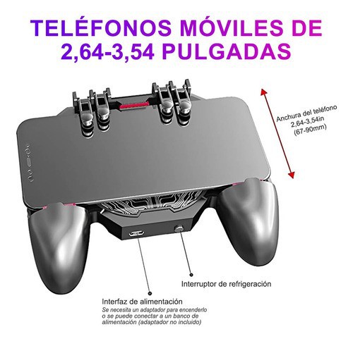 Gamepad Con Ventilador De Refrigeraci&oacute;n Viene Con 4 Gatillos image number null