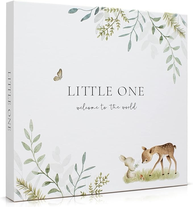A Libro de recuerdos para beb&eacute;s para ni&ntilde;os y ni&ntilde;as &ndash; &Aacute;lbum de fotos atemporal para beb&eacute;s de 5 a&ntilde;os &ndash; Libro y diario neutro para beb&eacute;s &ndash; Un libro de hitos para grabar cada evento desde el nacimiento. image number null