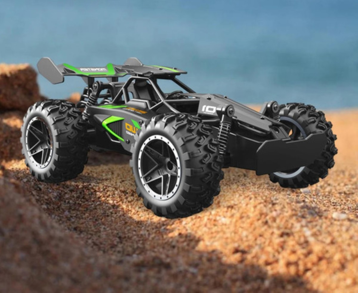 Carros De Control Remoto Juguetes Alta Velocidad 1:18 15km/h Verde Negro image number null