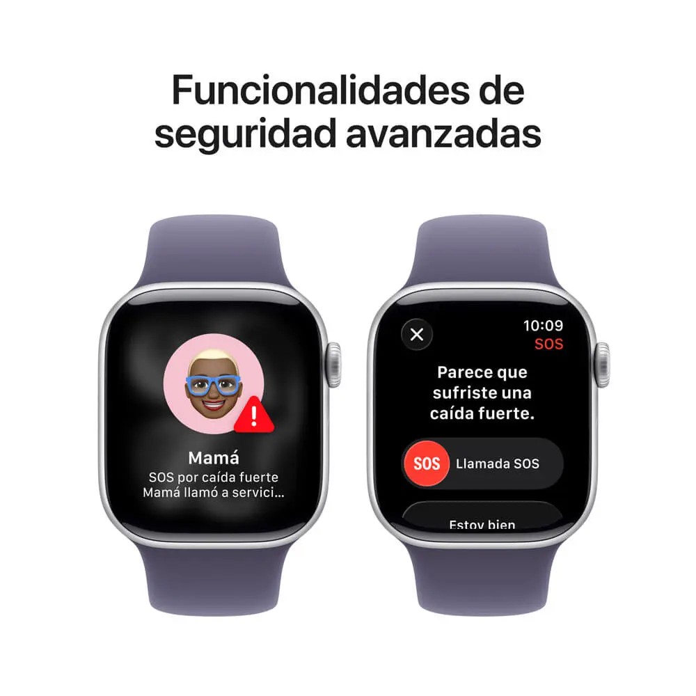 Apple Watch S11 GPS 42mm Plata Correa Morado Niebla S M image number null