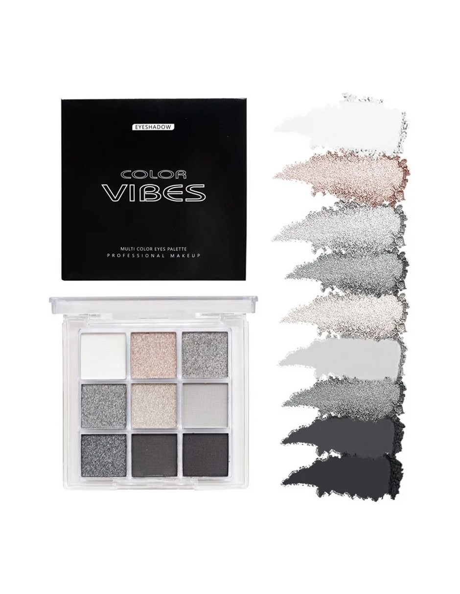 9 Sombras De Ojos Mate Ahumadas Resistentes Al Agua SMOKEY BLACK image number null