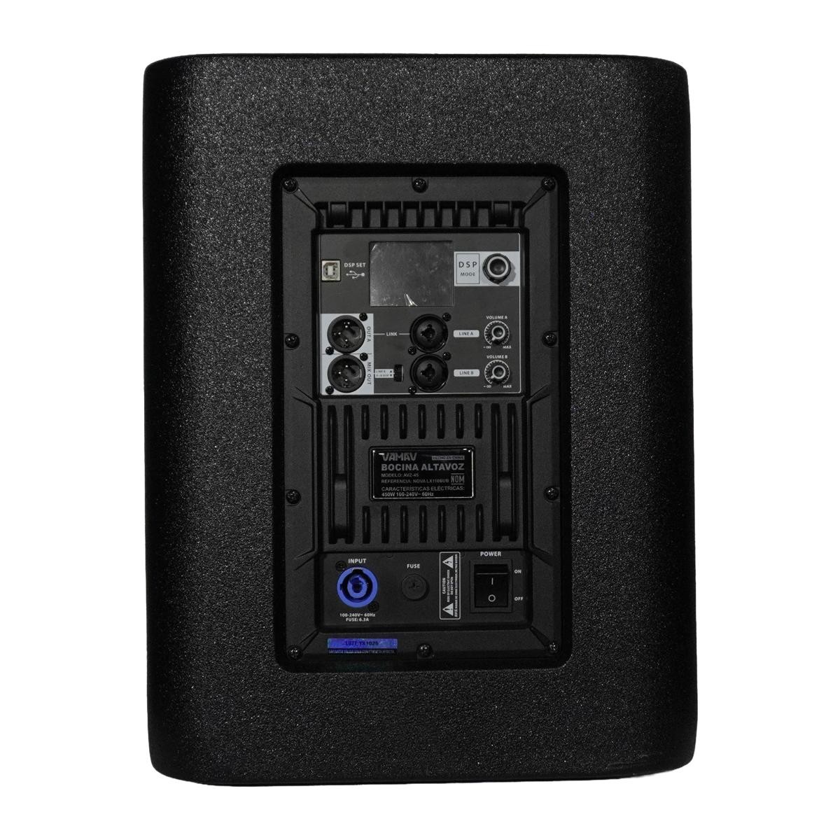 Subwoofer VAMAV LX110S 450 W 10 Pulgadas Dsp Hpf Lpf Delay image number null