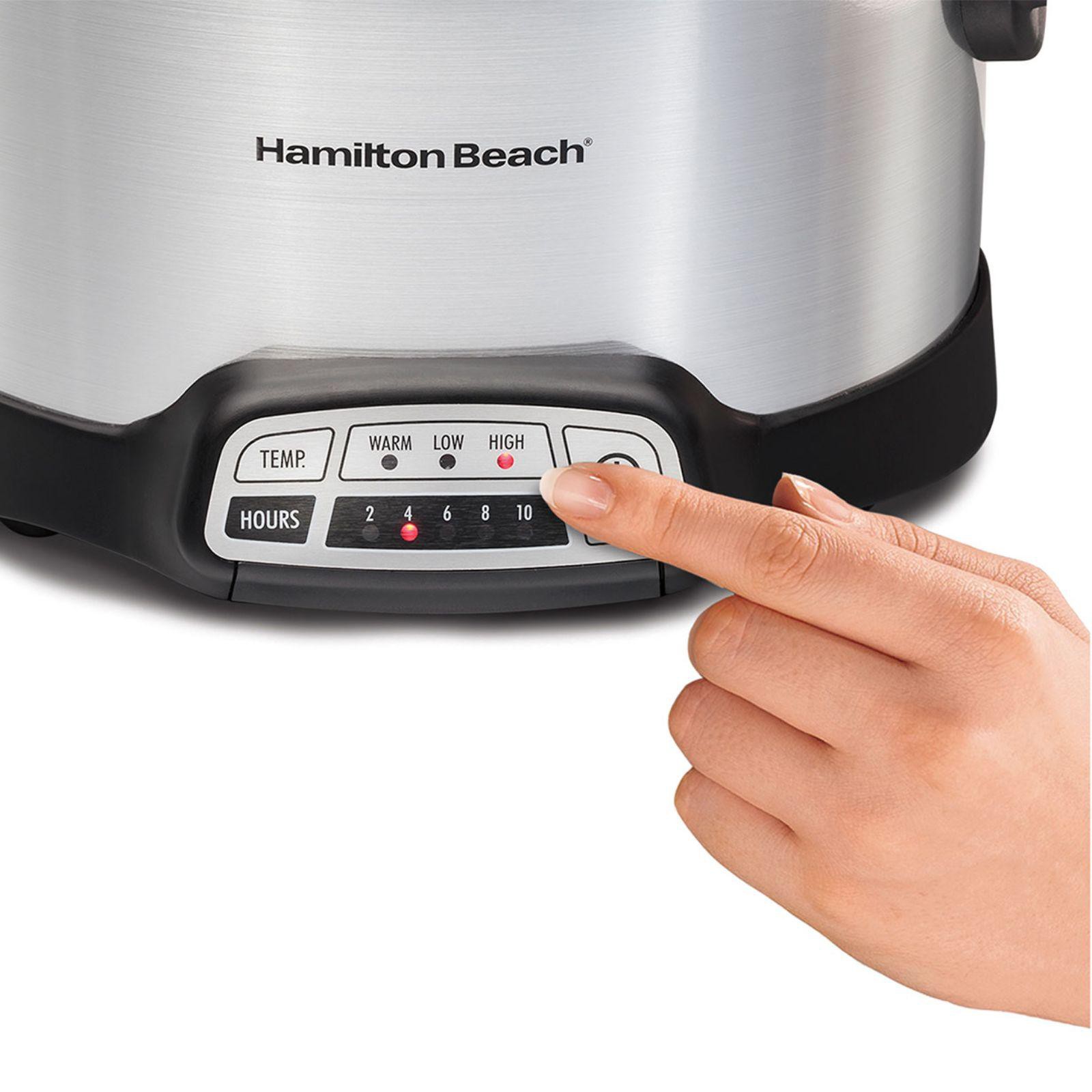 Olla de Cocci&oacute;n Lenta Hamilton Beach 3.8 Litros Programable Gris 33443 image number null