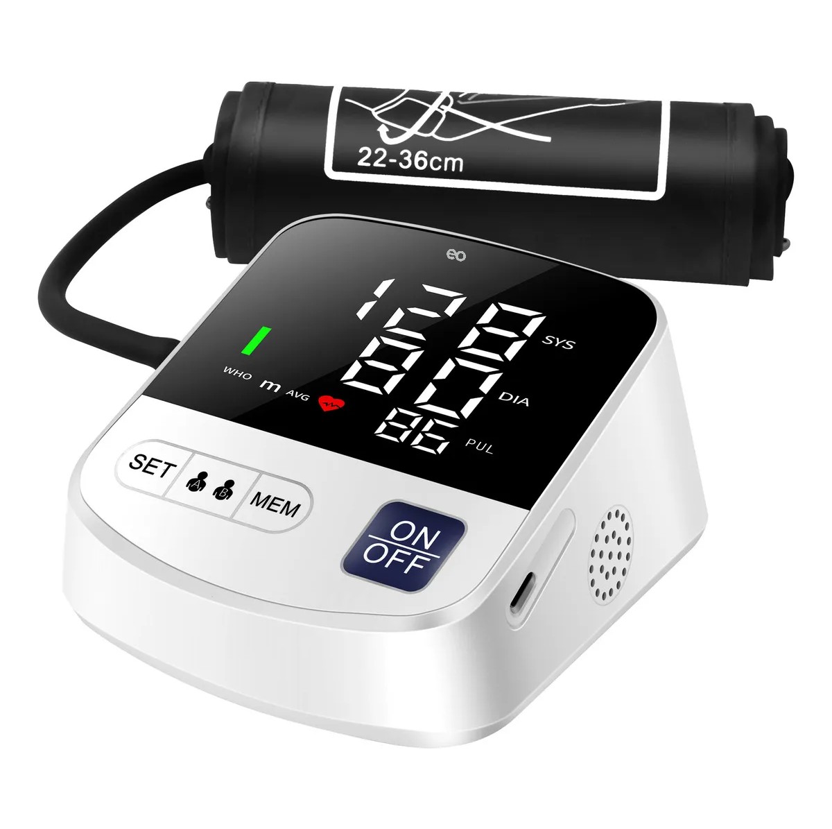 Aparato Checar La Presion Digital Arterial Con Brazo Blanco image number null