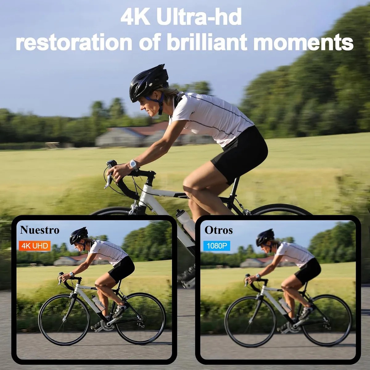 4k C&aacute;mara De Acci&oacute;n Mini C&aacute;mara Corporal Impermeable Deportiva Wifi C&aacute;mara V&iacute;deo,Battery 1000mah,Mini c&aacute;mara image number null