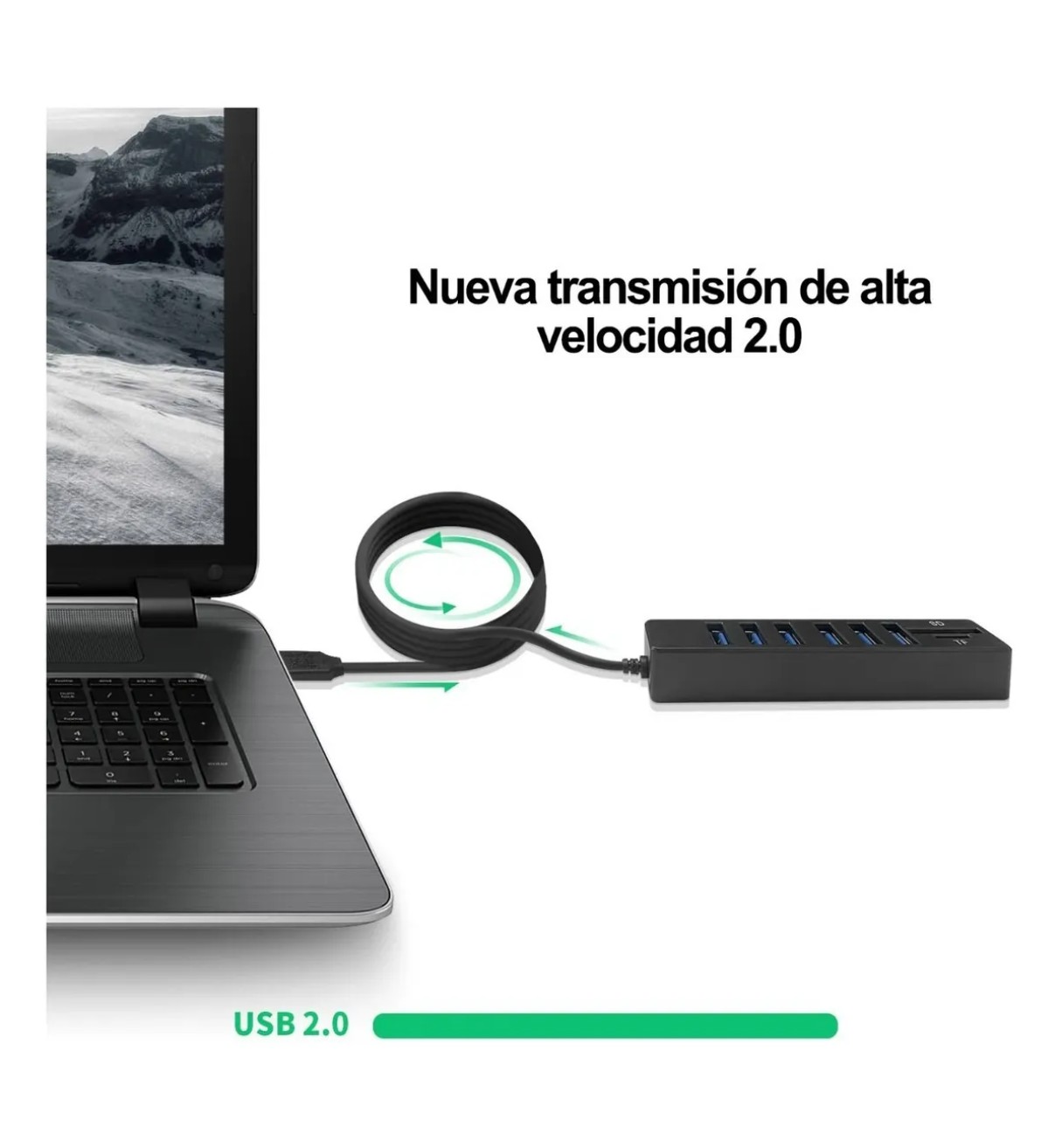 Adaptador Multipuerto 8 En 1 Usb Hubs Para Macbook / Pc Malubero image number null