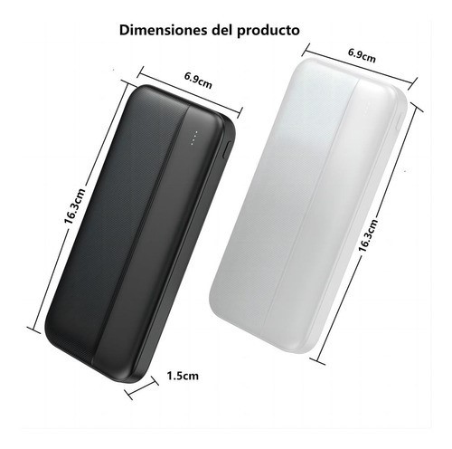 Power Bank Portatil 21000mah 2.1a Cargadores Celulares 2pcs image number null