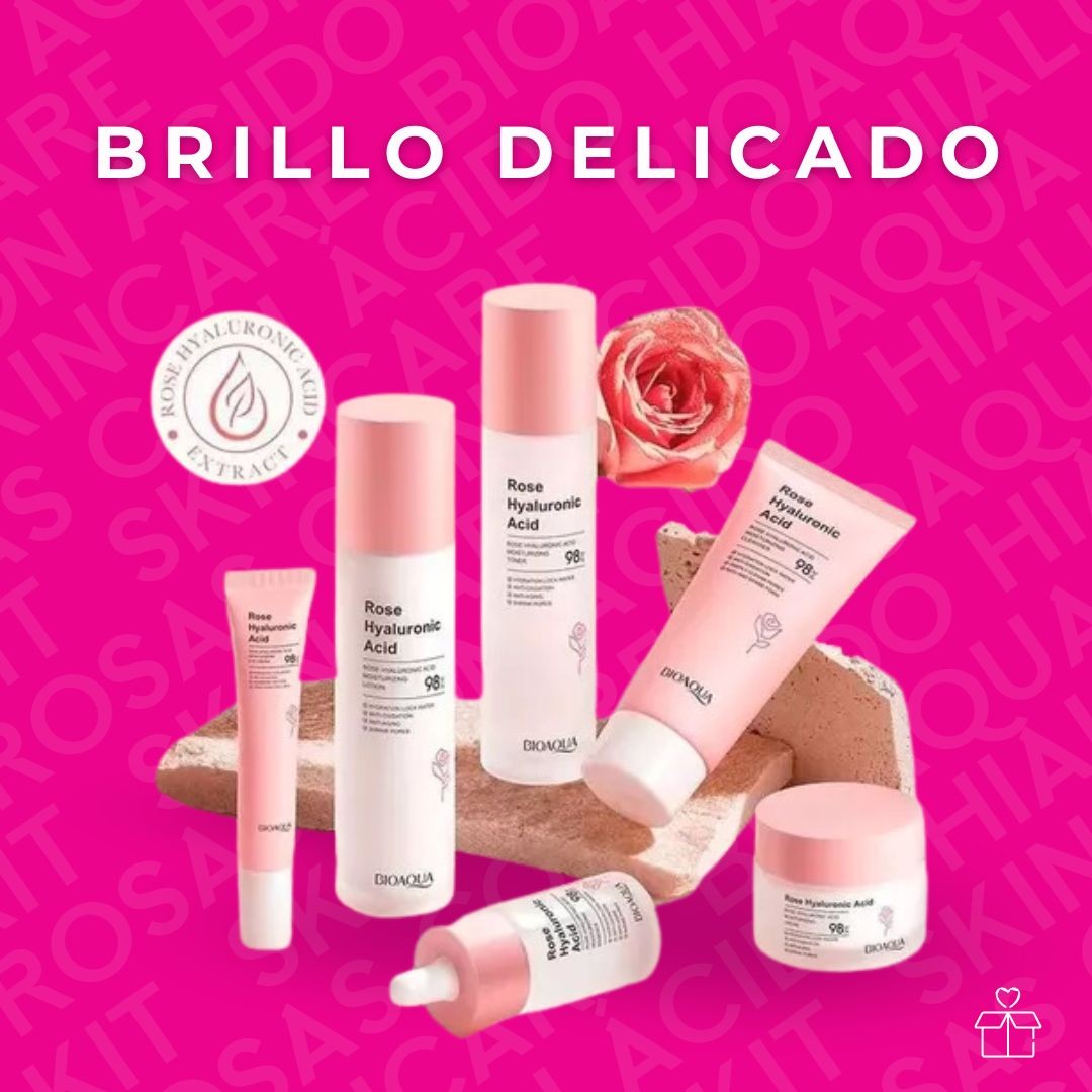Set 6 Piezas Bioaqua Skincare Con Extracto De Rosas image number null