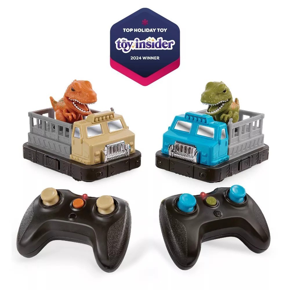 TERRA by Battat Juego Coches Choque a Control Remoto Dinosaurio image number null