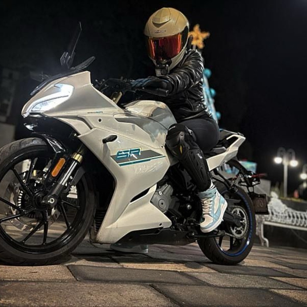 Tenis para moto Ana Atacama protecciones para Motociclista Piel azul image number null